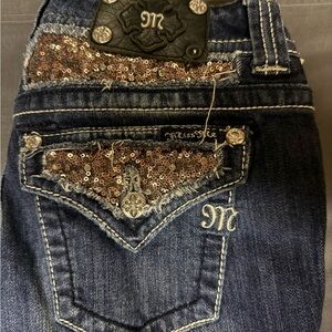 Miss Me Blue Embellished Designer Jeans